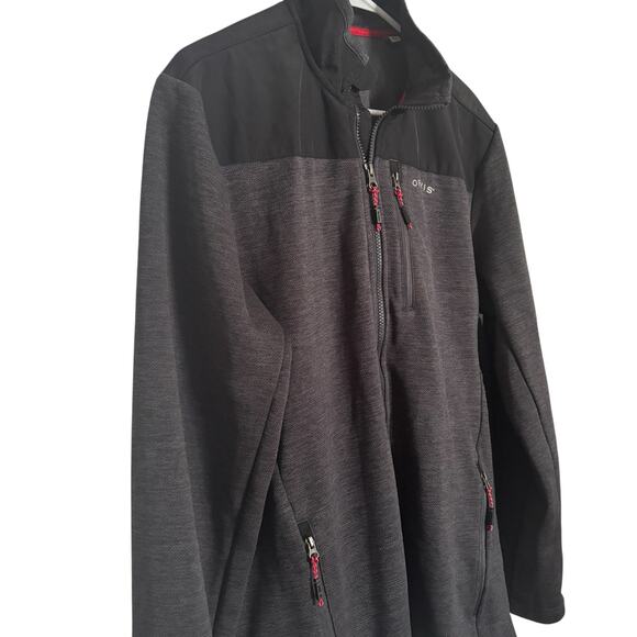 Orvis Full-Zip Jacket Men’s Gray Black Medium Fleece Lined Outdoor Classic - Picture 5 of 10